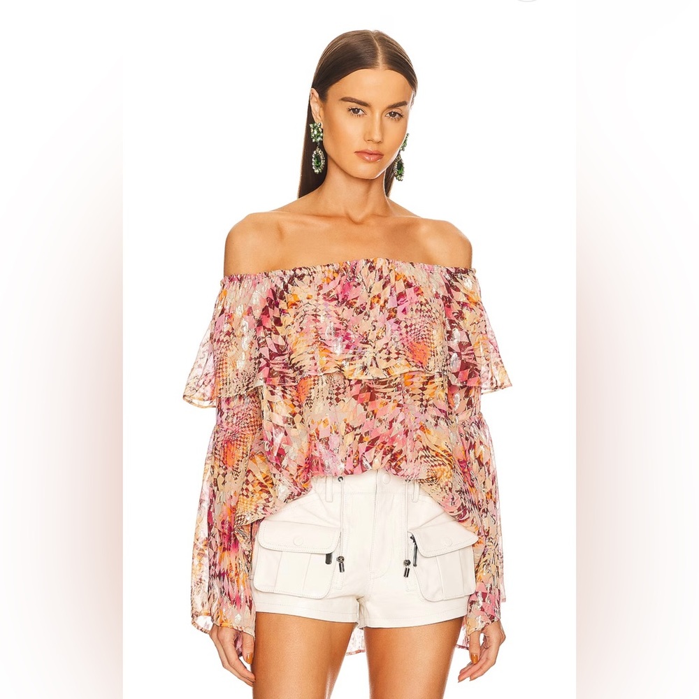 DUNDAS x Revolve Luna Top Optic Geo Women’s Size L